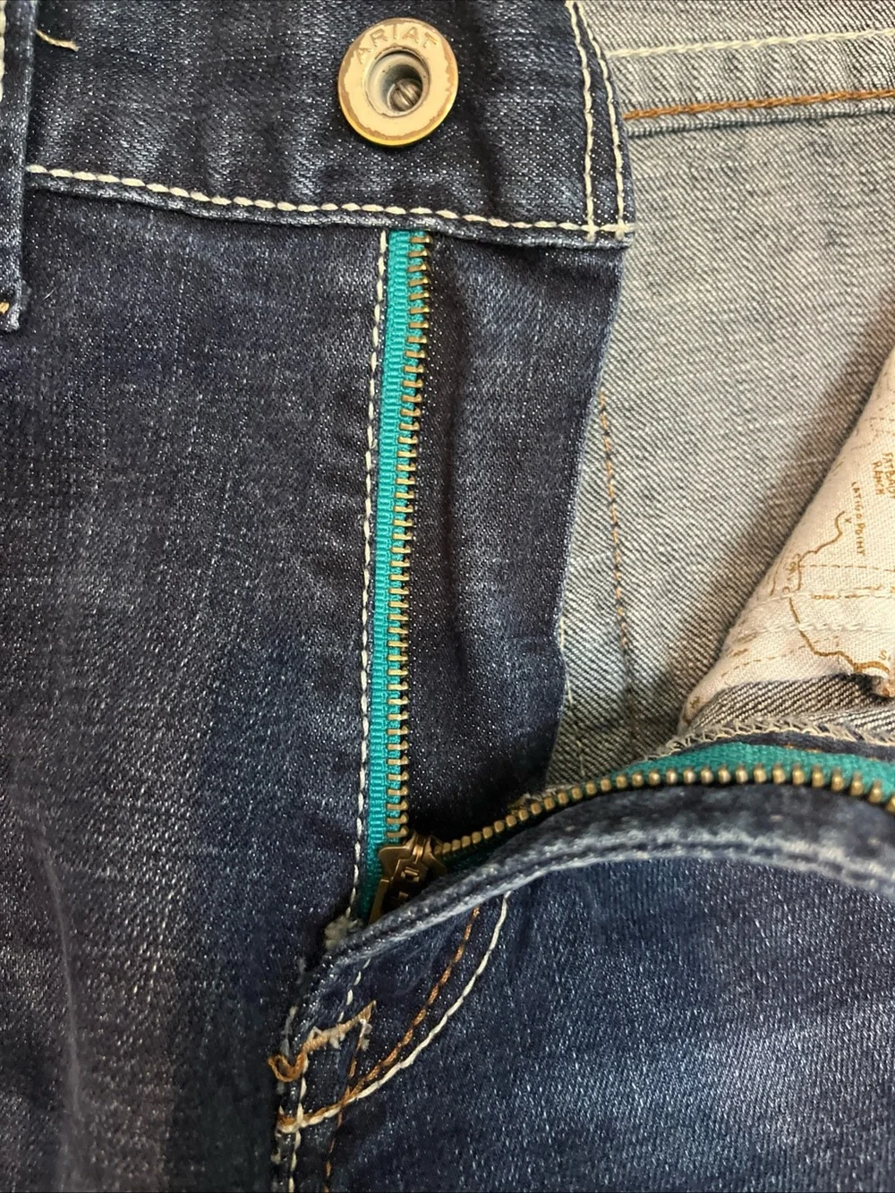Ariat Men's Dark Blue Straight Jeans